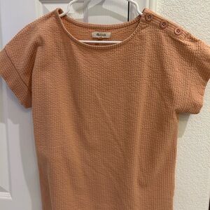 Madewell Seersucker Button
Shoulder Top
